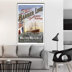 Affiche ancienne sur toile...