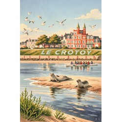 Les tourelles du Crotoy, au bord de la baie de Somme.